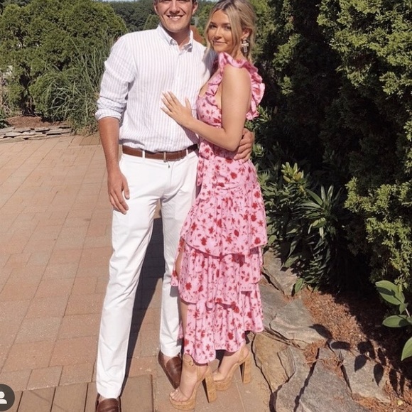 LIKELY NYC Charlotte Dress in Red & Pink Multi - Picture 5 of 9